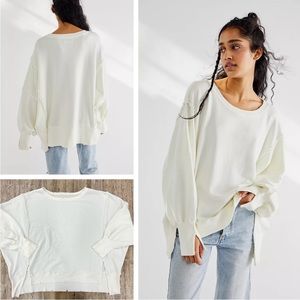 Free People We the Free Camden Sweatshirt | Frenchnilla (cream) | Medium